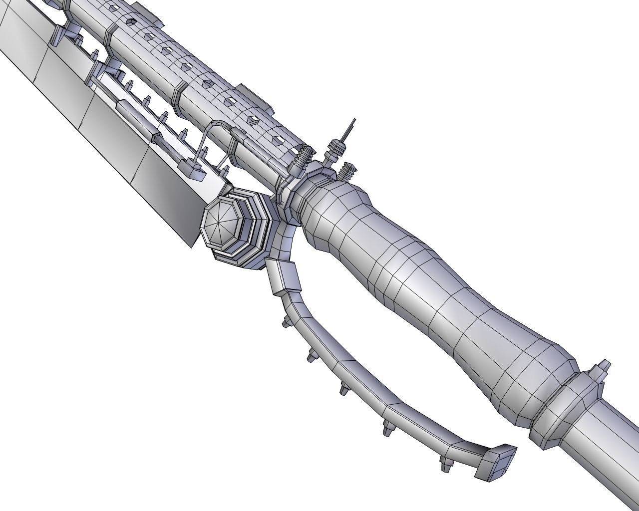 Steampunk Character Low-poly 3D model_74