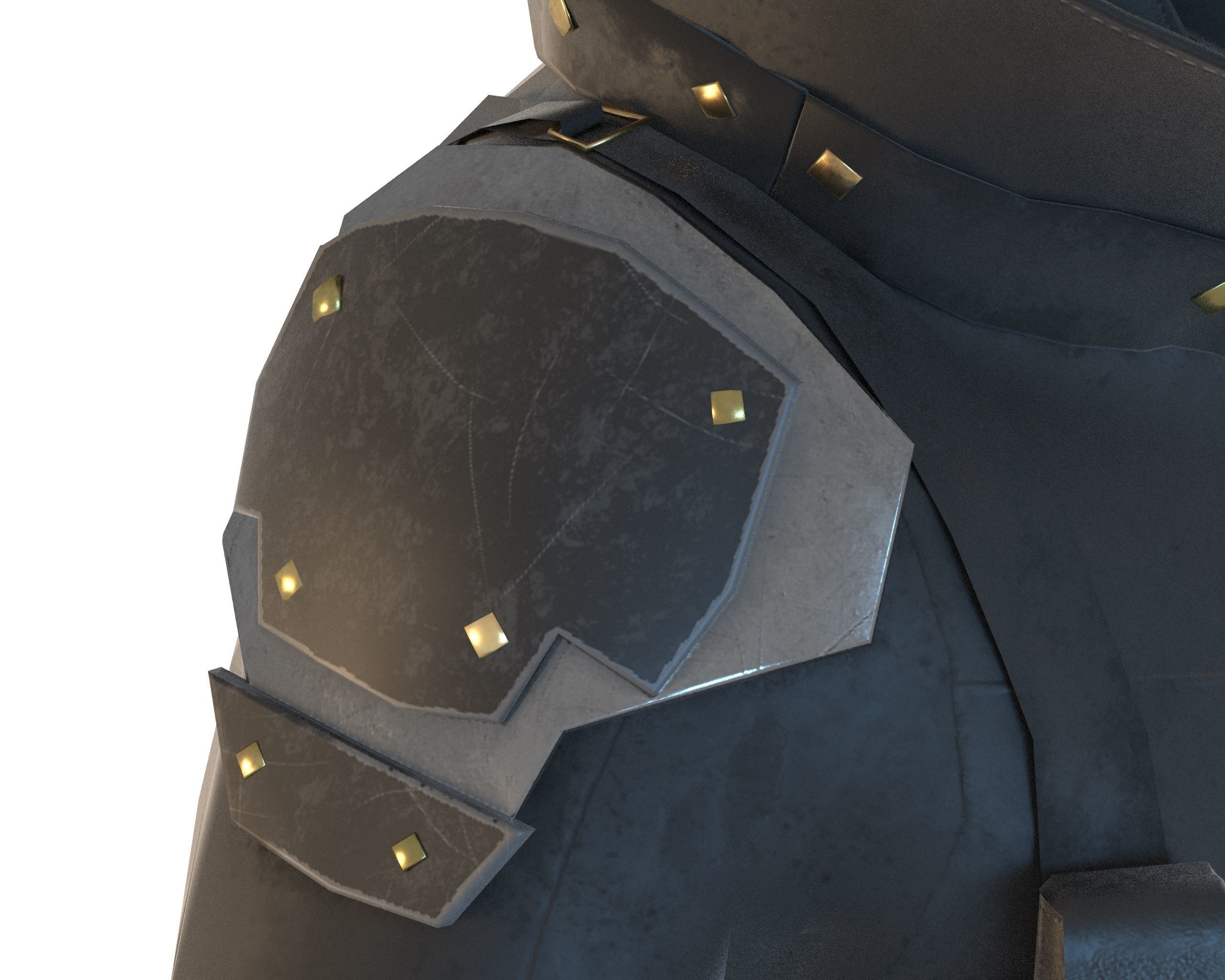 Steampunk Character Low-poly 3D model_19