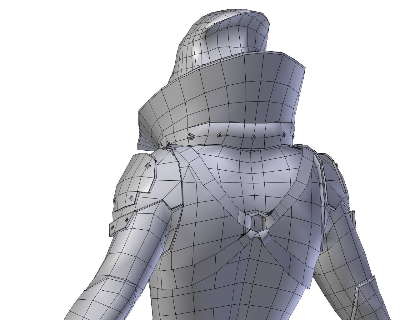 Steampunk Character Low-poly 3D model_68