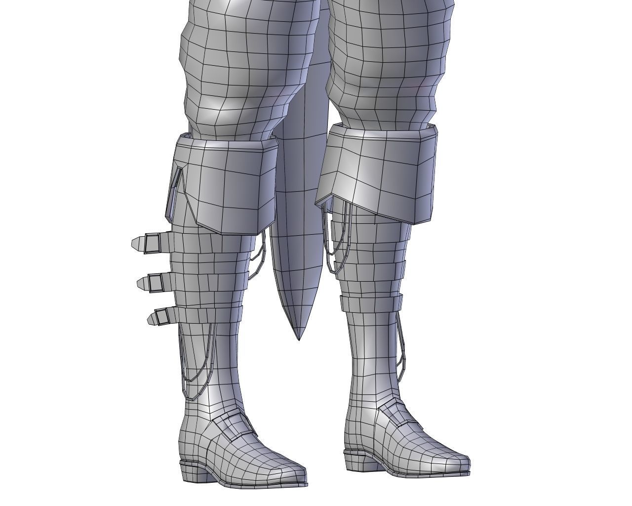 Steampunk Character Low-poly 3D model_71