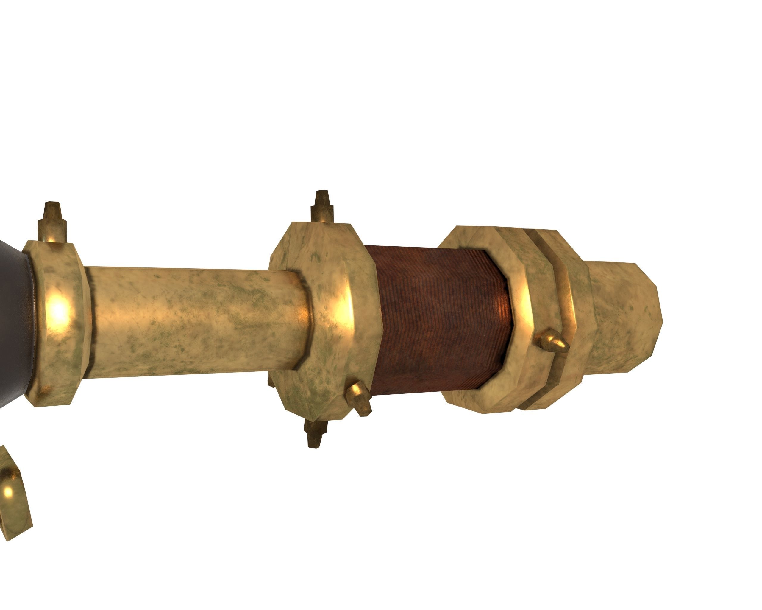 Steampunk Character Low-poly 3D model_30