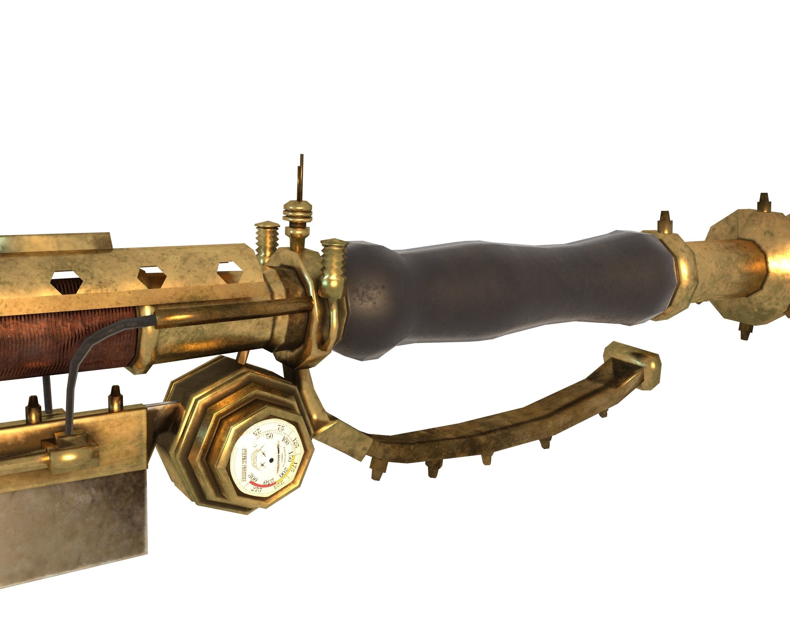 Steampunk Character Low-poly 3D model_31