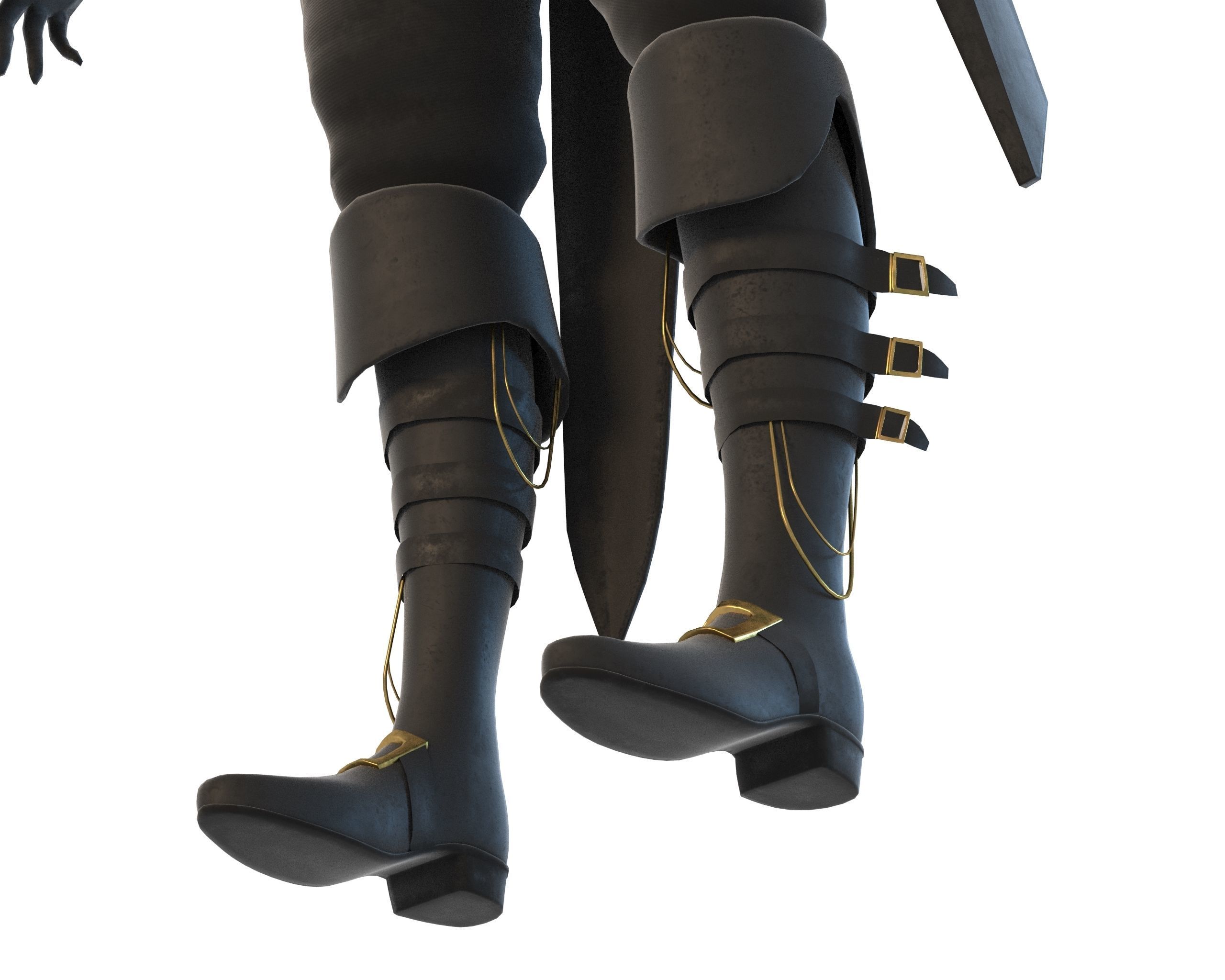 Steampunk Character Low-poly 3D model_25