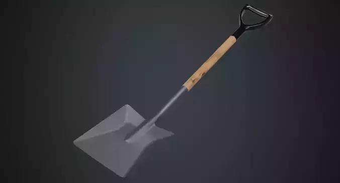 Spade 1A Low-poly 3D model