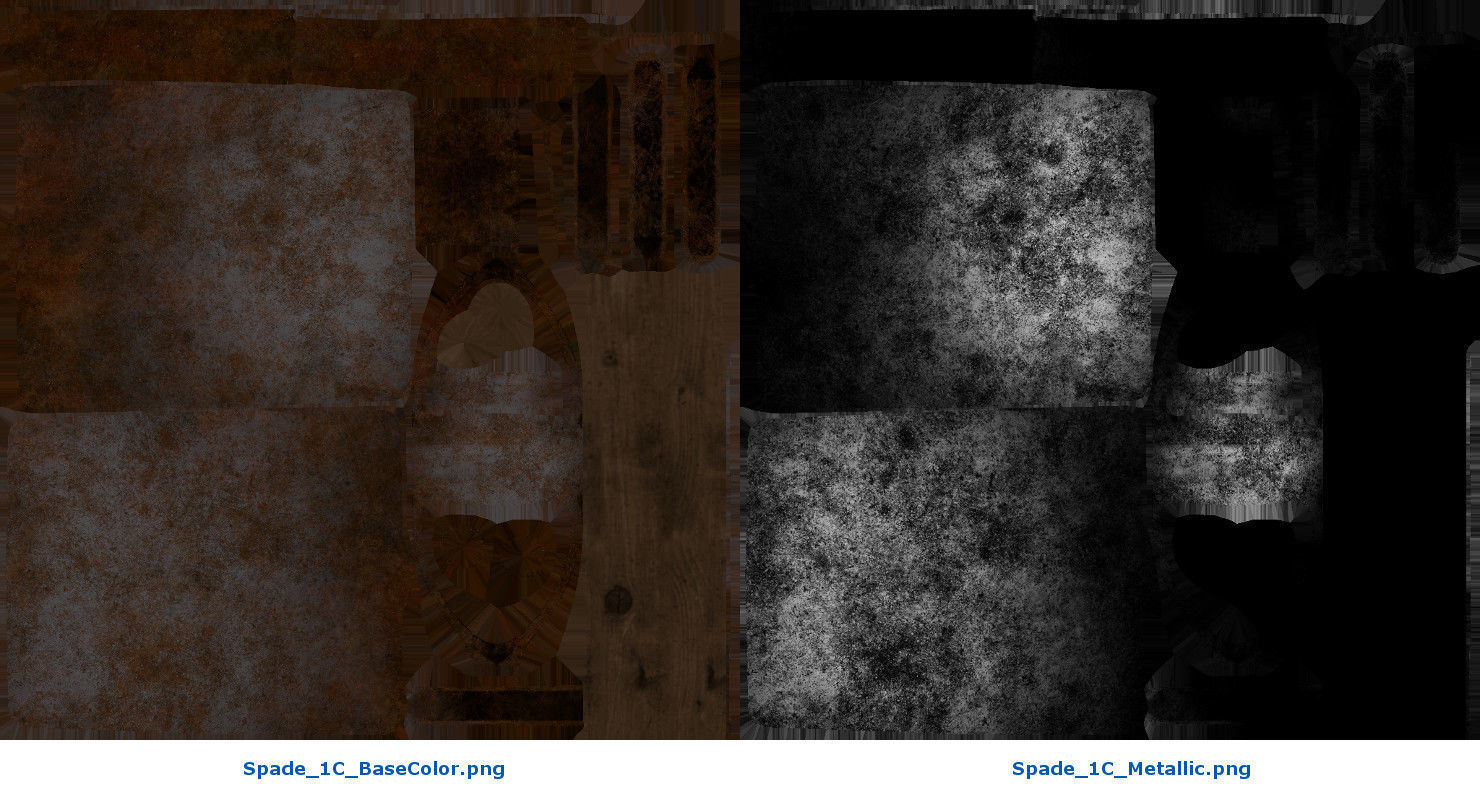 Spade 1C Low-poly 3D model_7