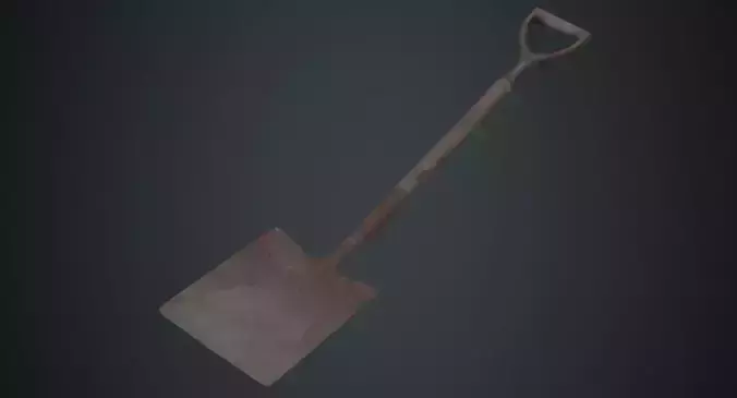 Spade 1C Low-poly 3D model