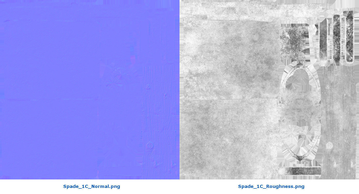 Spade 1C Low-poly 3D model_8