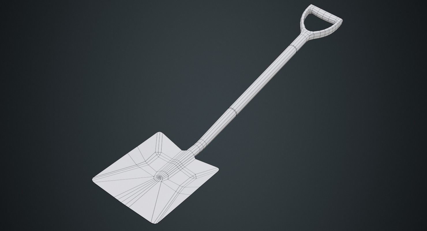 Spade 1C Low-poly 3D model_5