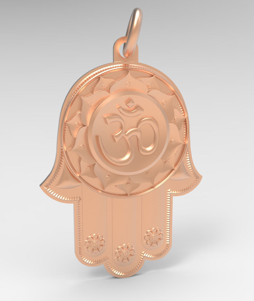 Hamsa Buddha Hand  file resize able 3D print model_8