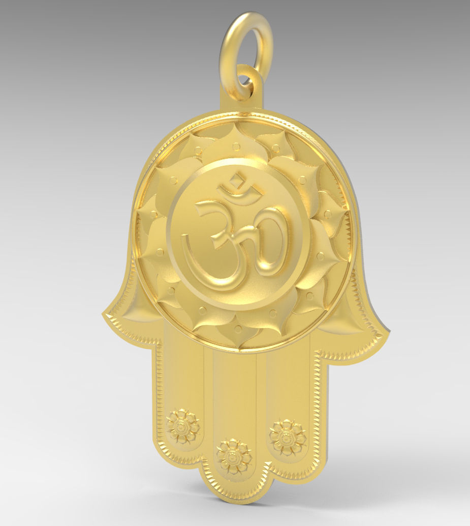 Hamsa Buddha Hand  file resize able 3D print model_7