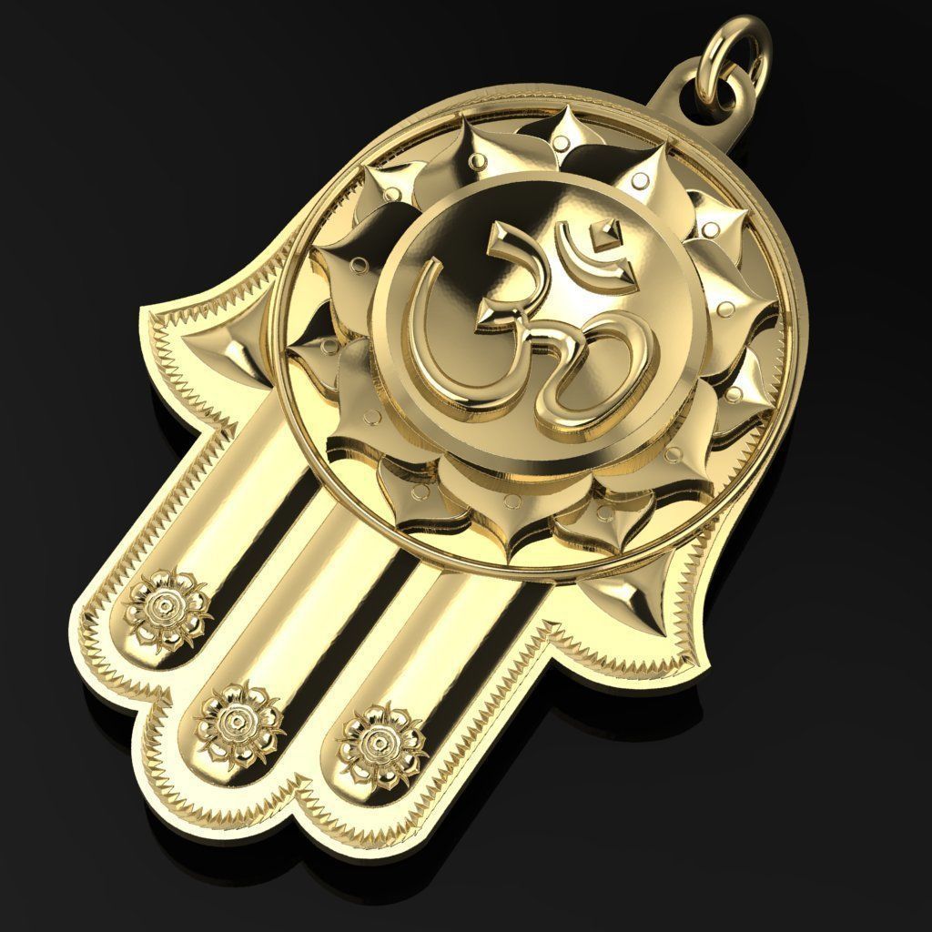 Hamsa Buddha Hand  file resize able 3D print model_2