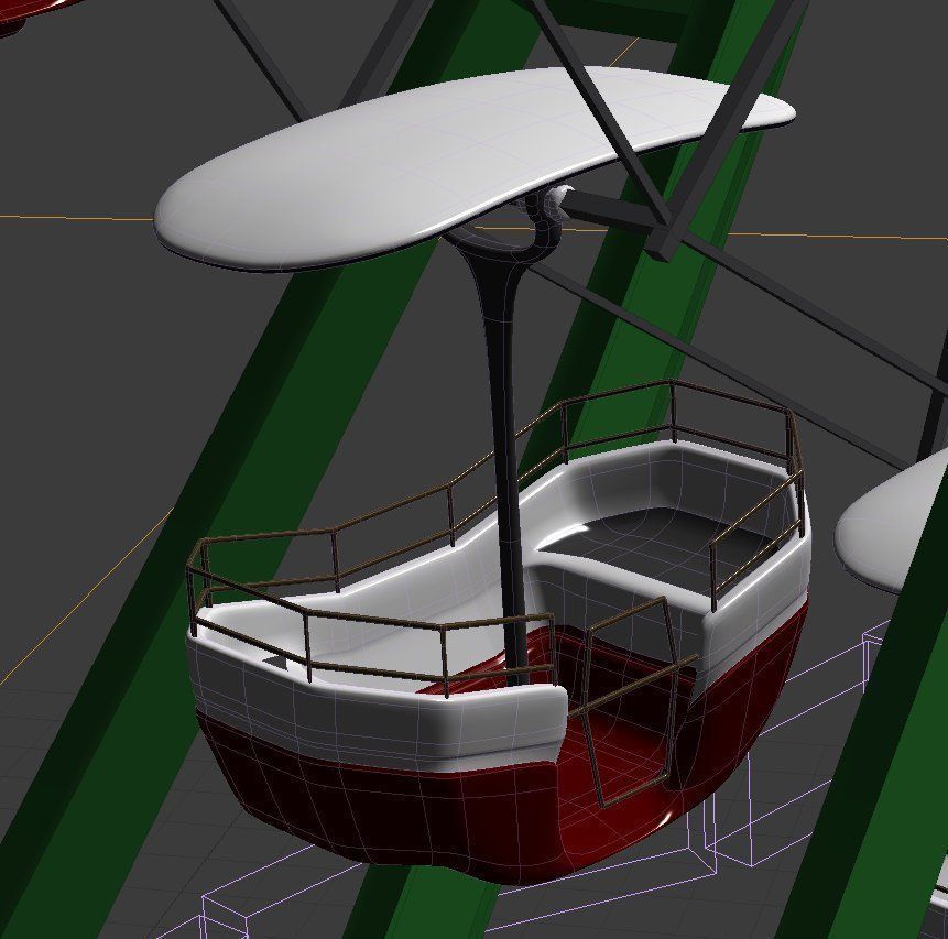 Ferris Wheel 3D model_2