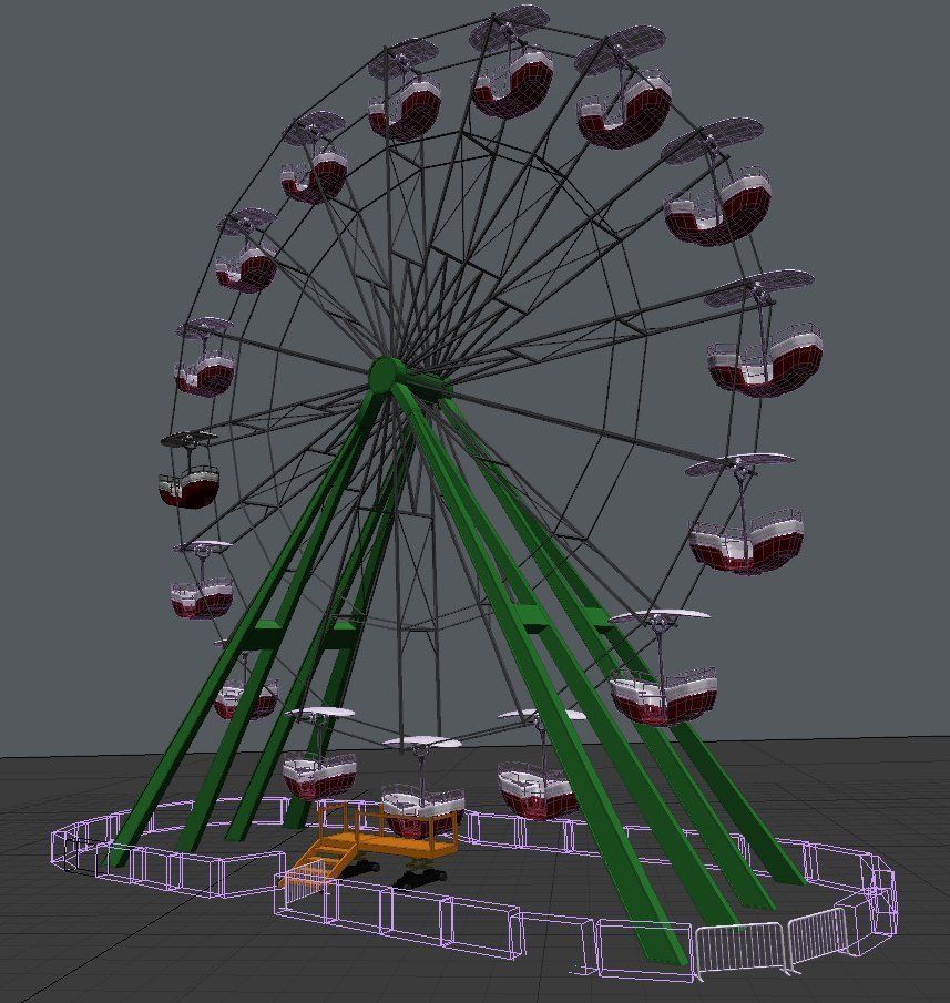 Ferris Wheel 3D model_4