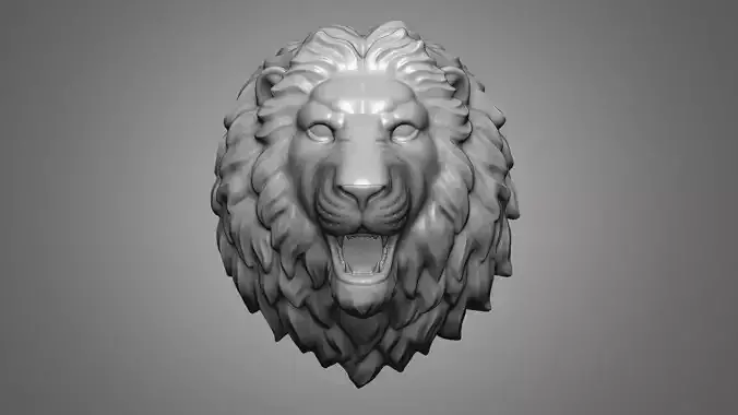 lion head sculpture