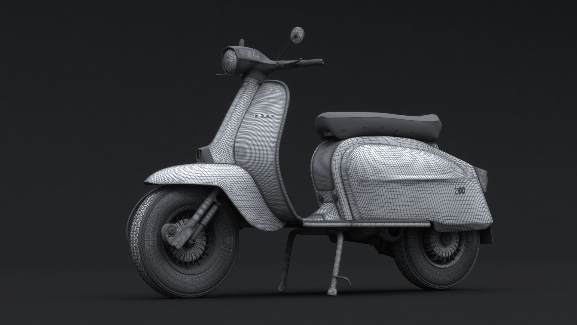 Lambretta Jet 200 3D model_2