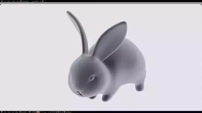 Baby Rabbit - Little Baguette 3D print model