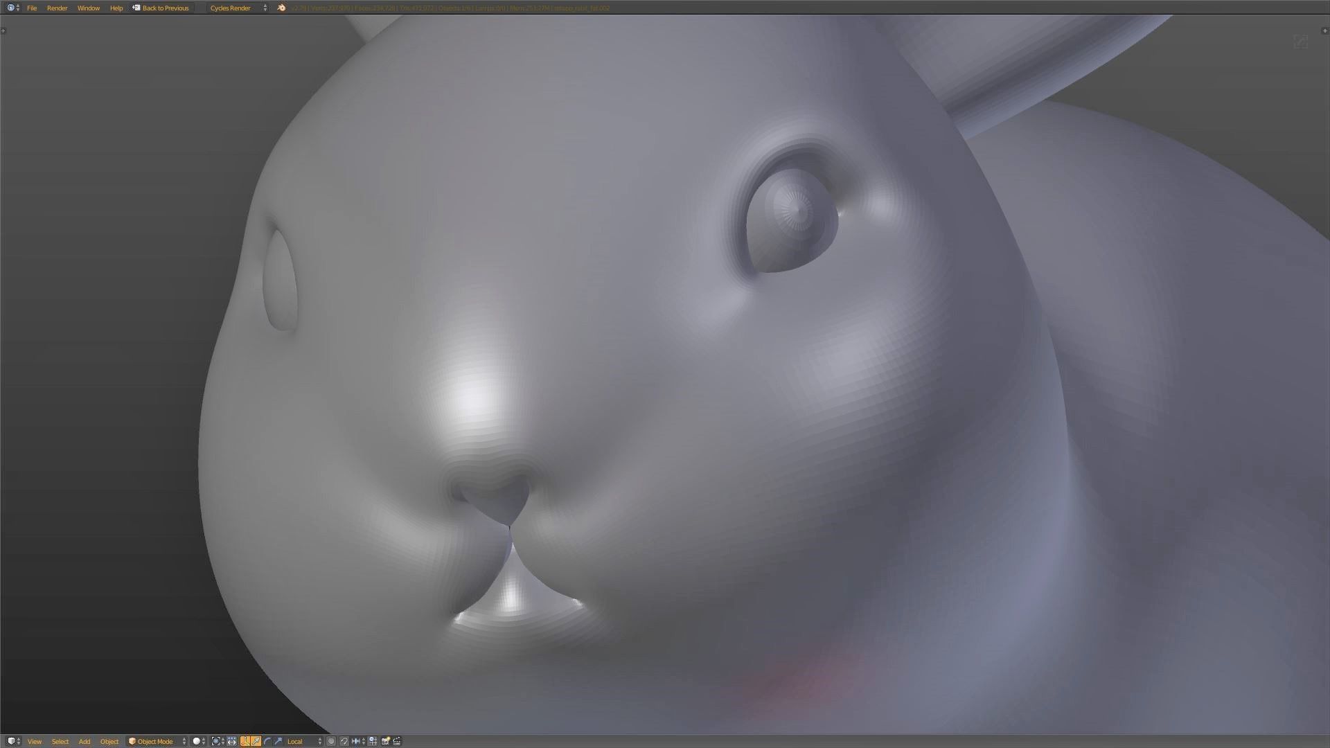 Baby Rabbit - Little Baguette 3D print model_5