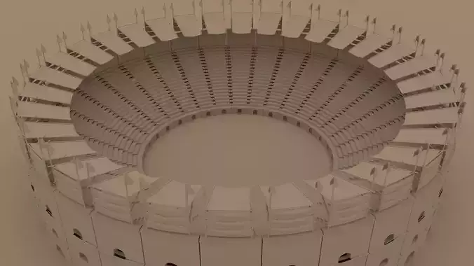 A simple gladiator war zone 3D model