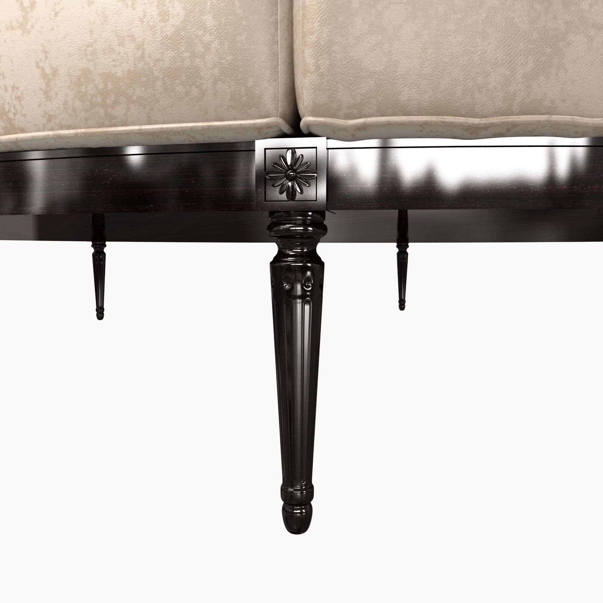 Custom Hand Made Center Round Settee Banquette Sofa 3D model_4