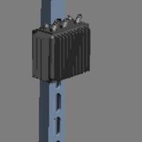 Electric transformation station Modelisme HO 3D print model_1