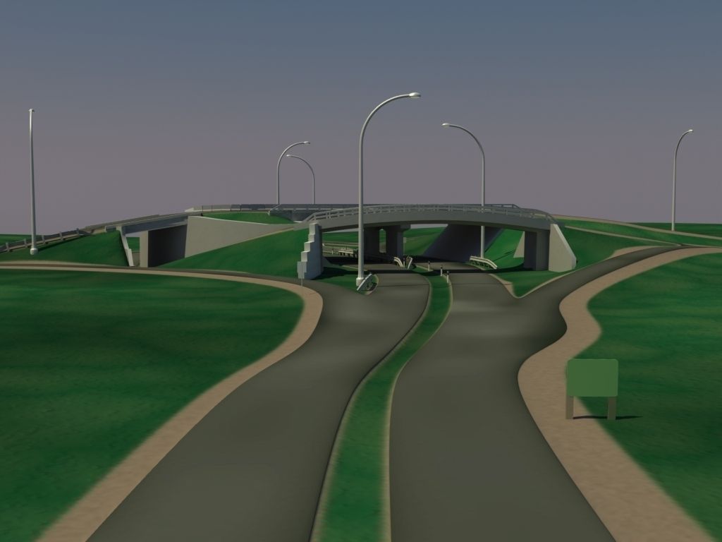 HighWay Overpass 3D model_1