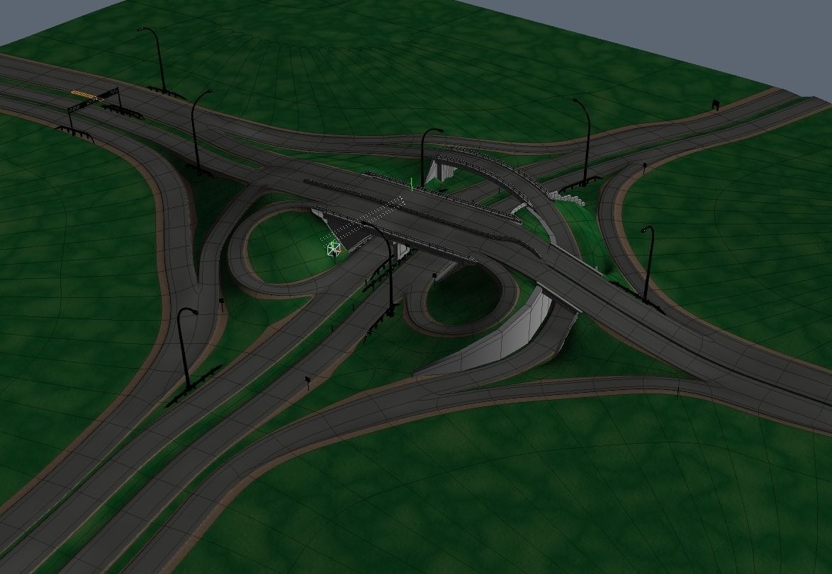 HighWay Overpass 3D model_4