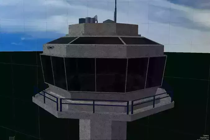 Air Traffic Control Tower 3D model