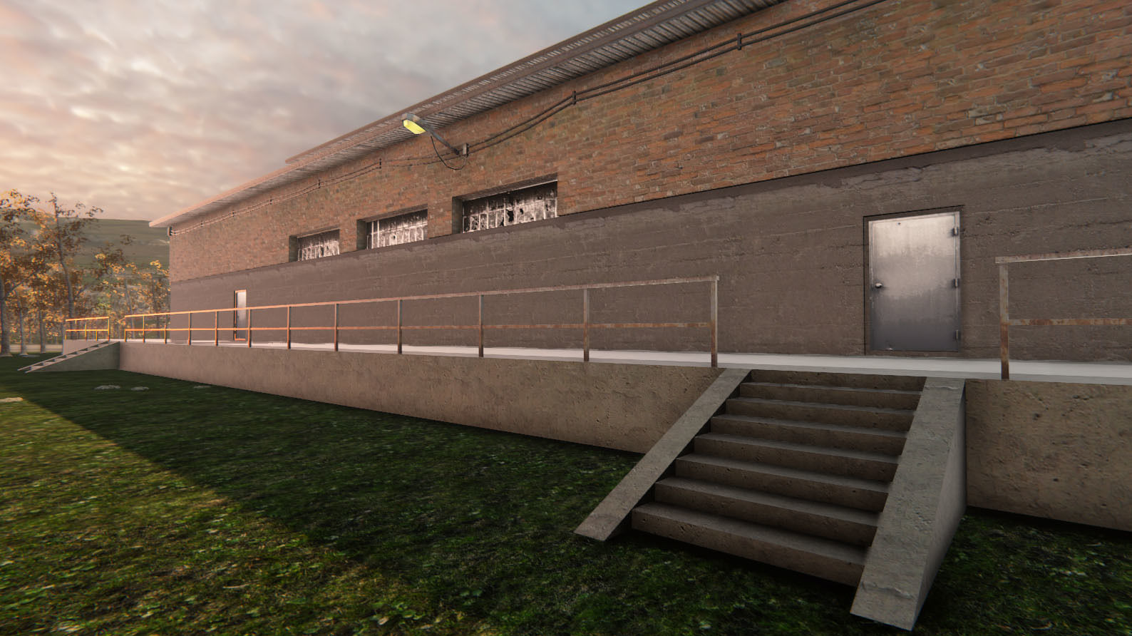 Industrial Building 6 Low-poly 3D model_1