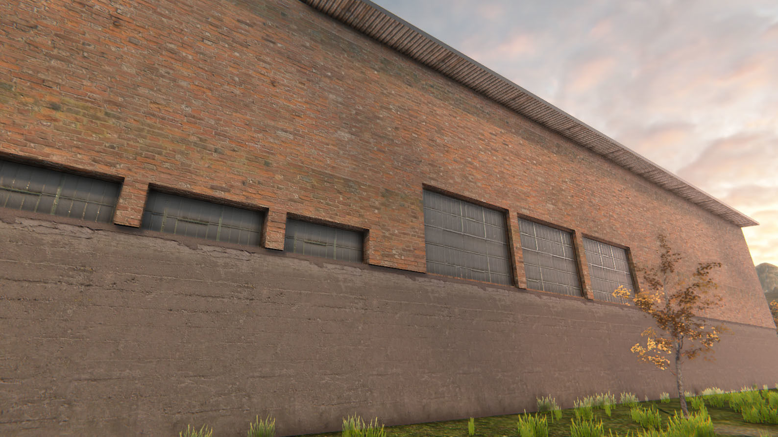 Industrial Building 6 Low-poly 3D model_10