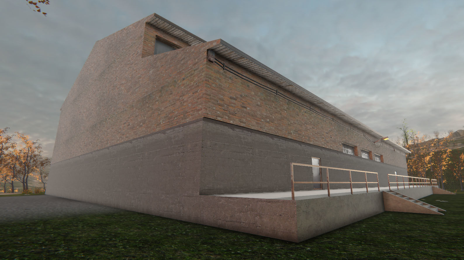 Industrial Building 6 Low-poly 3D model_4