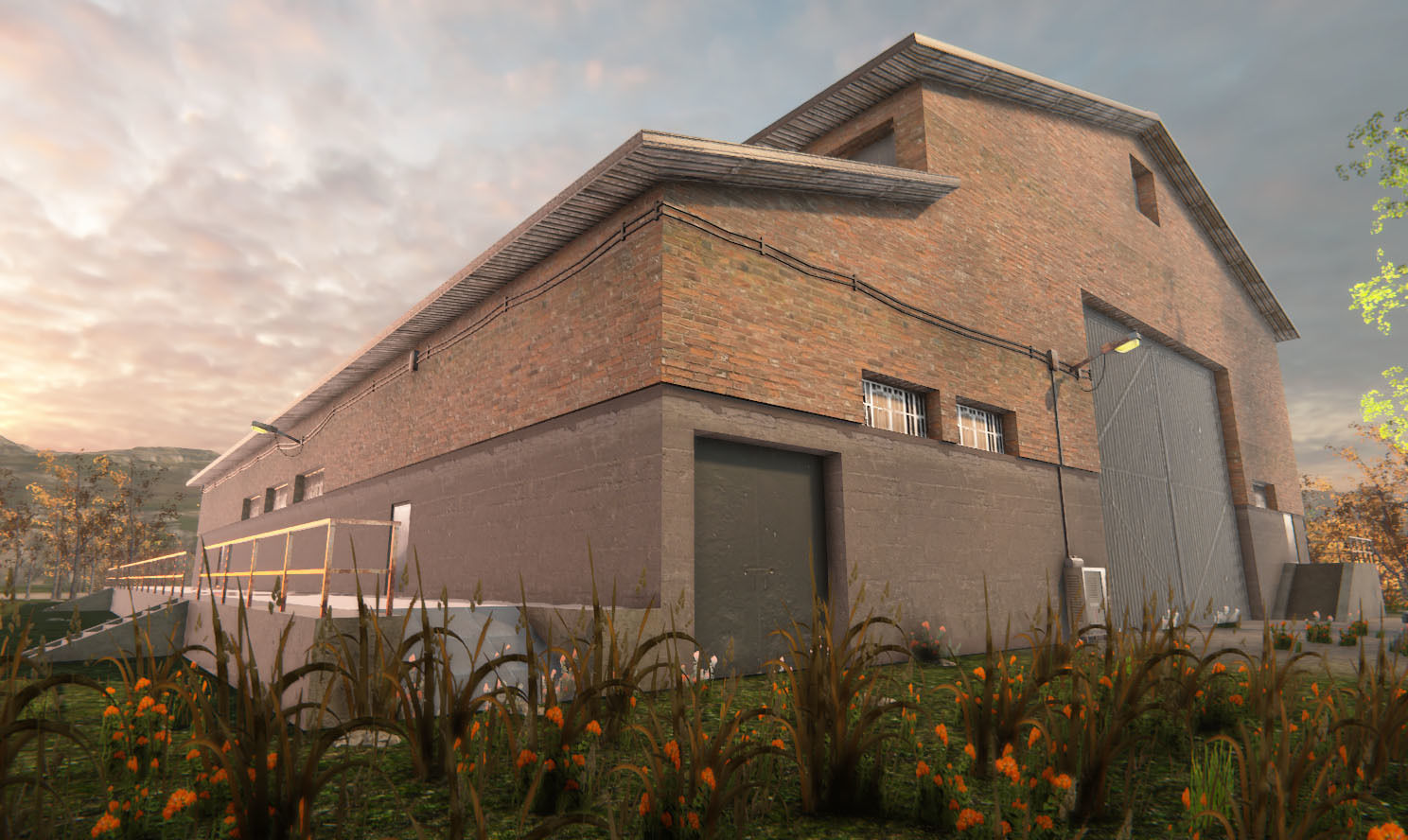 Industrial Building 6 Low-poly 3D model_8