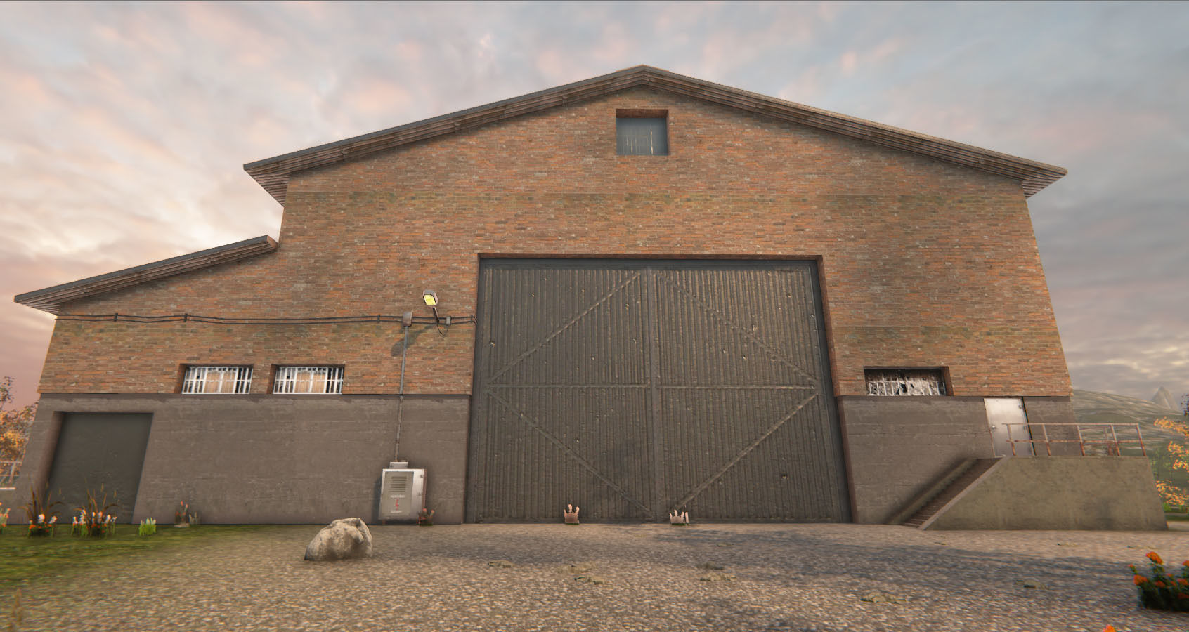 Industrial Building 6 Low-poly 3D model_7