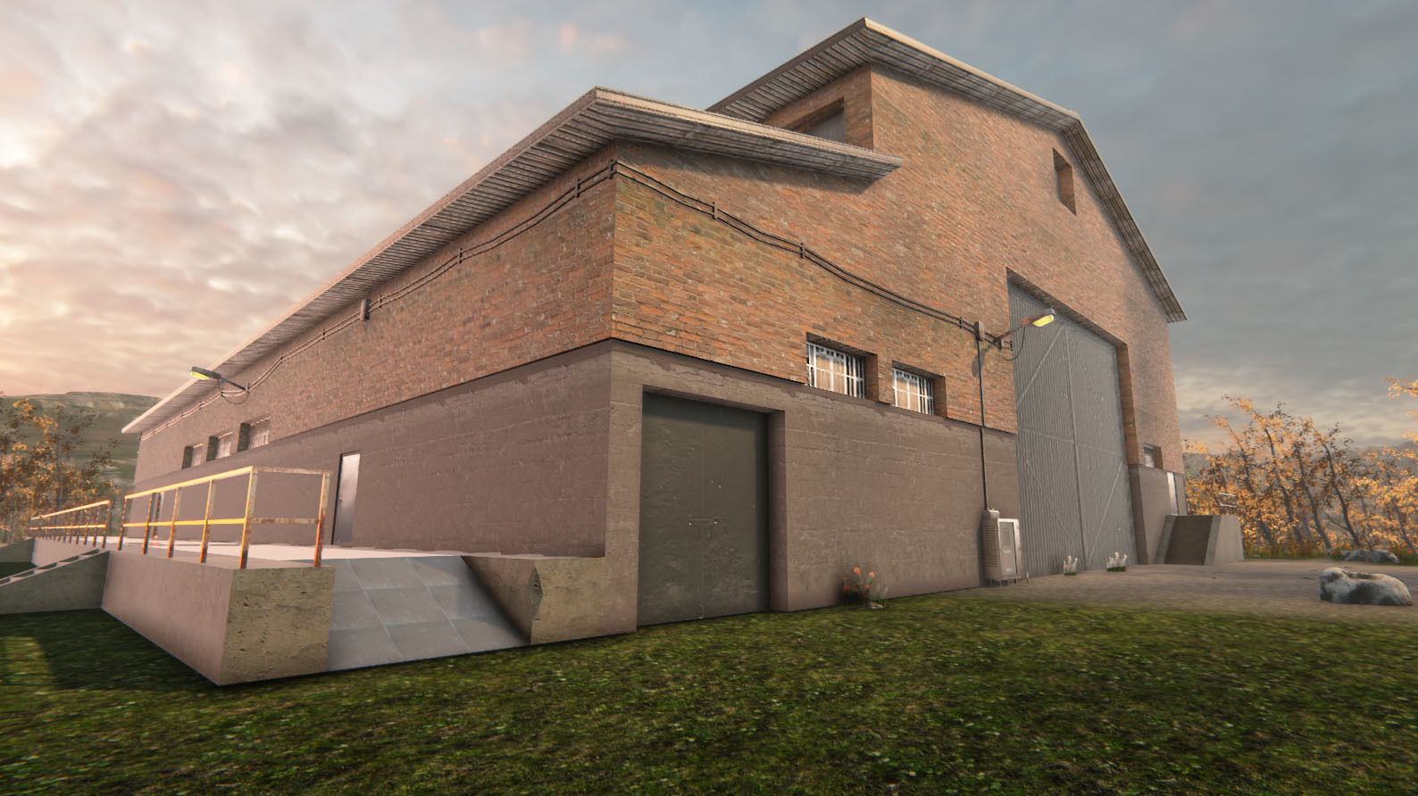 Industrial Building 6 Low-poly 3D model_6