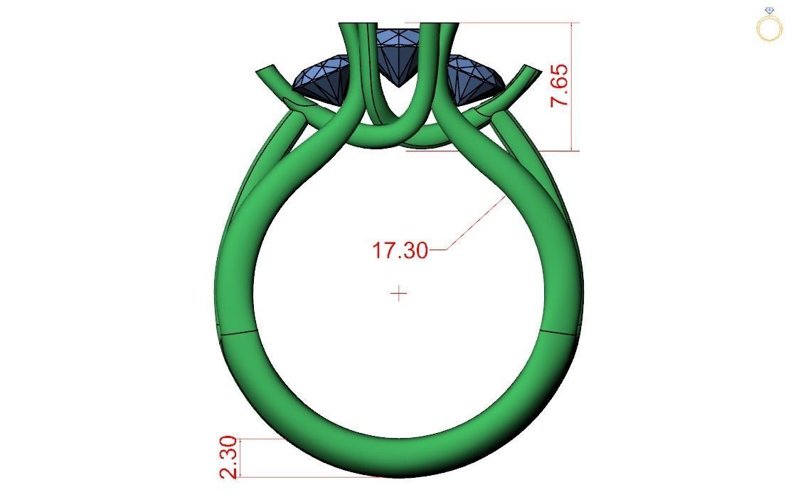 Engagement ring - 78 3D print model_5