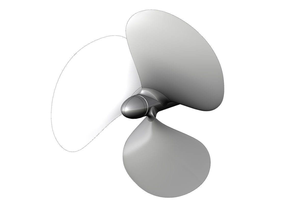 3 BLADE PROPELLER-NURBS 3D model_5