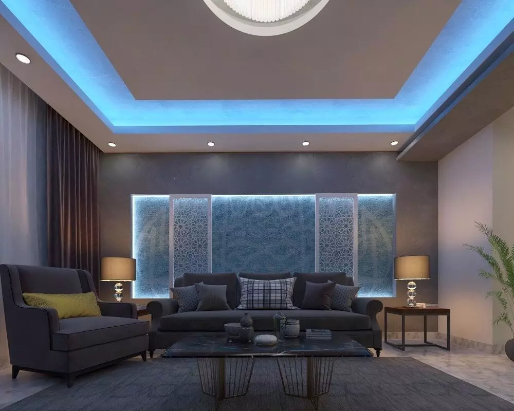 Modern Islamic living area Free 3D model