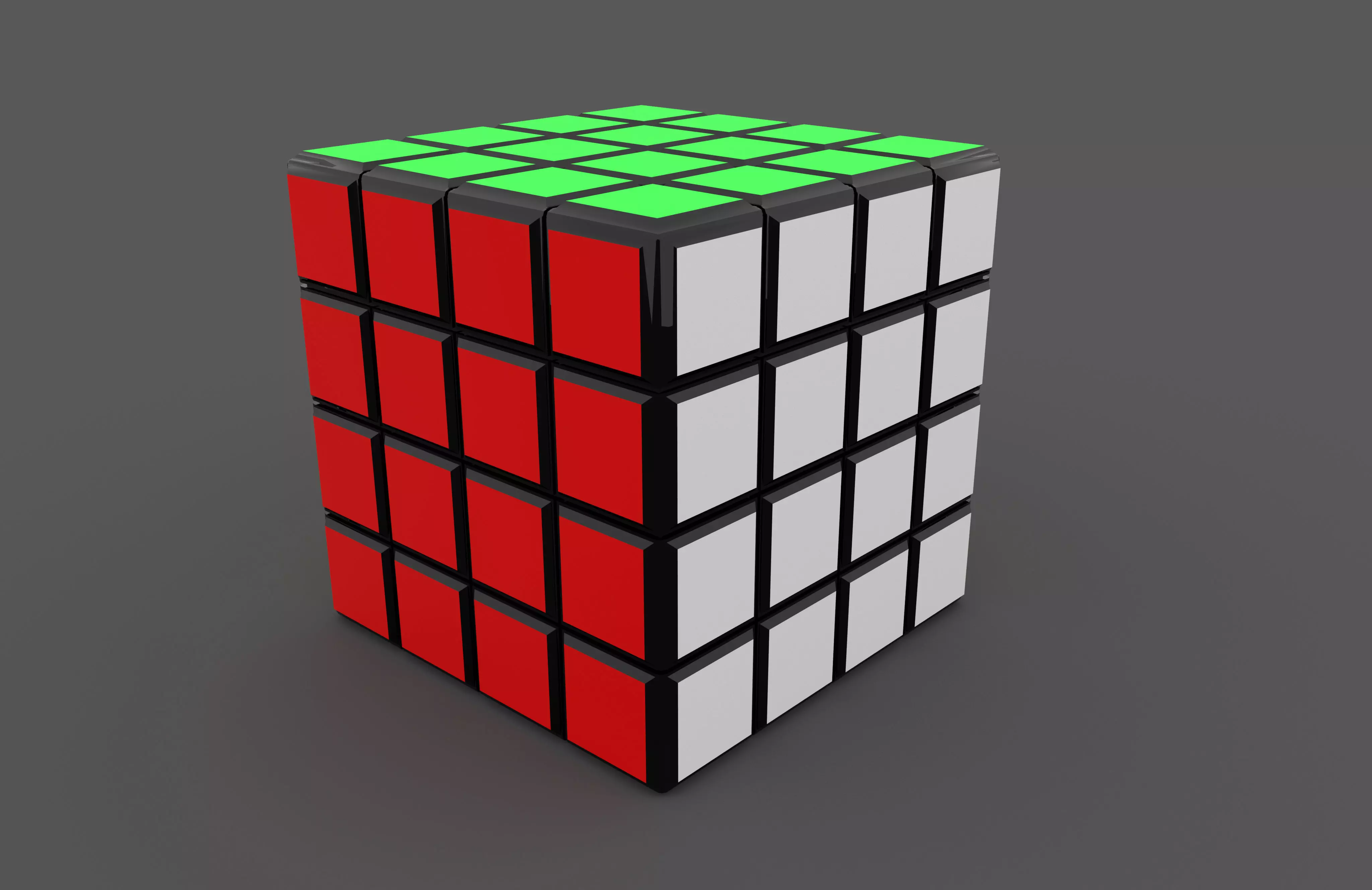Rubiks cube 4x4 3D model_0