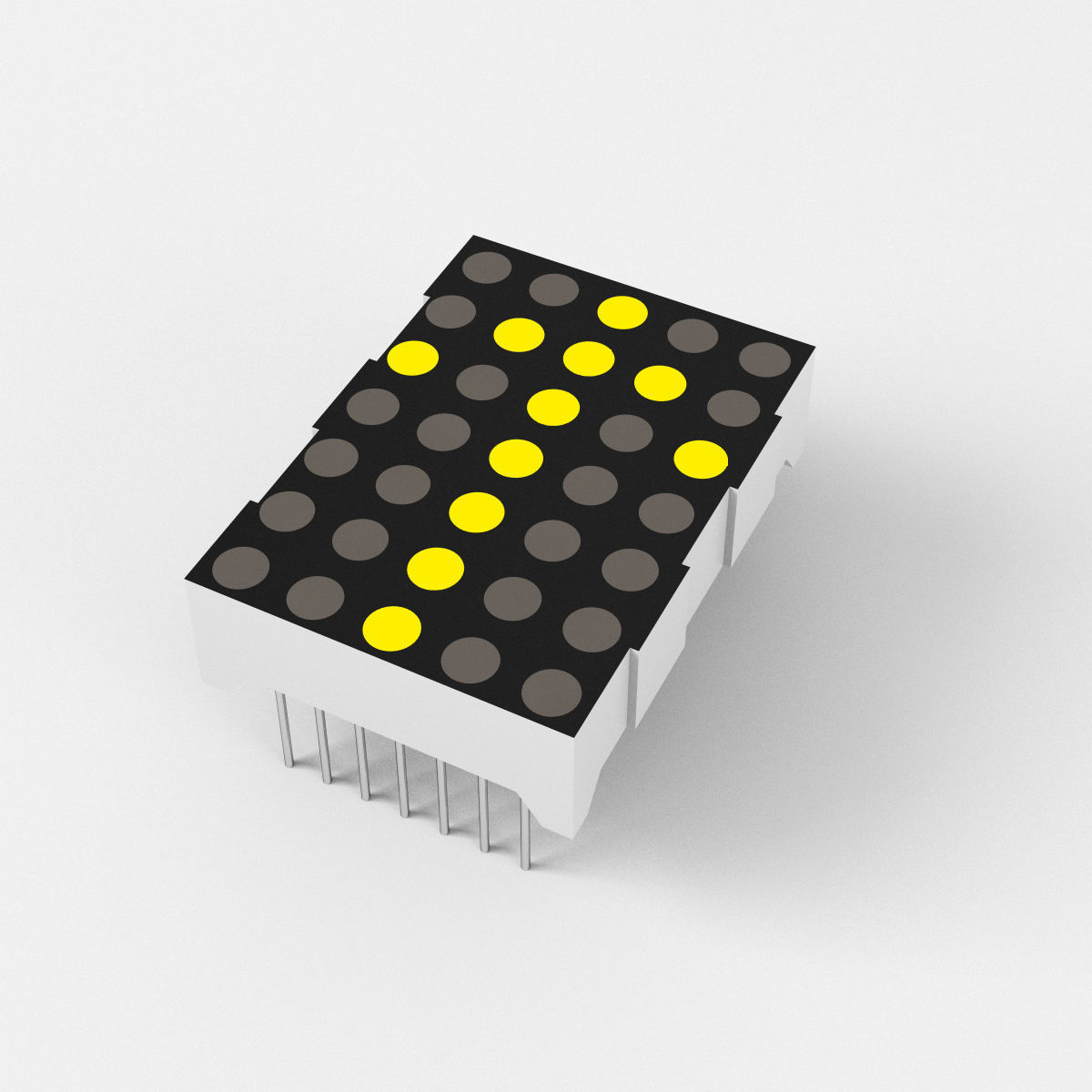 LED Dot Matrix Display - XPresso controlled 3D model_4