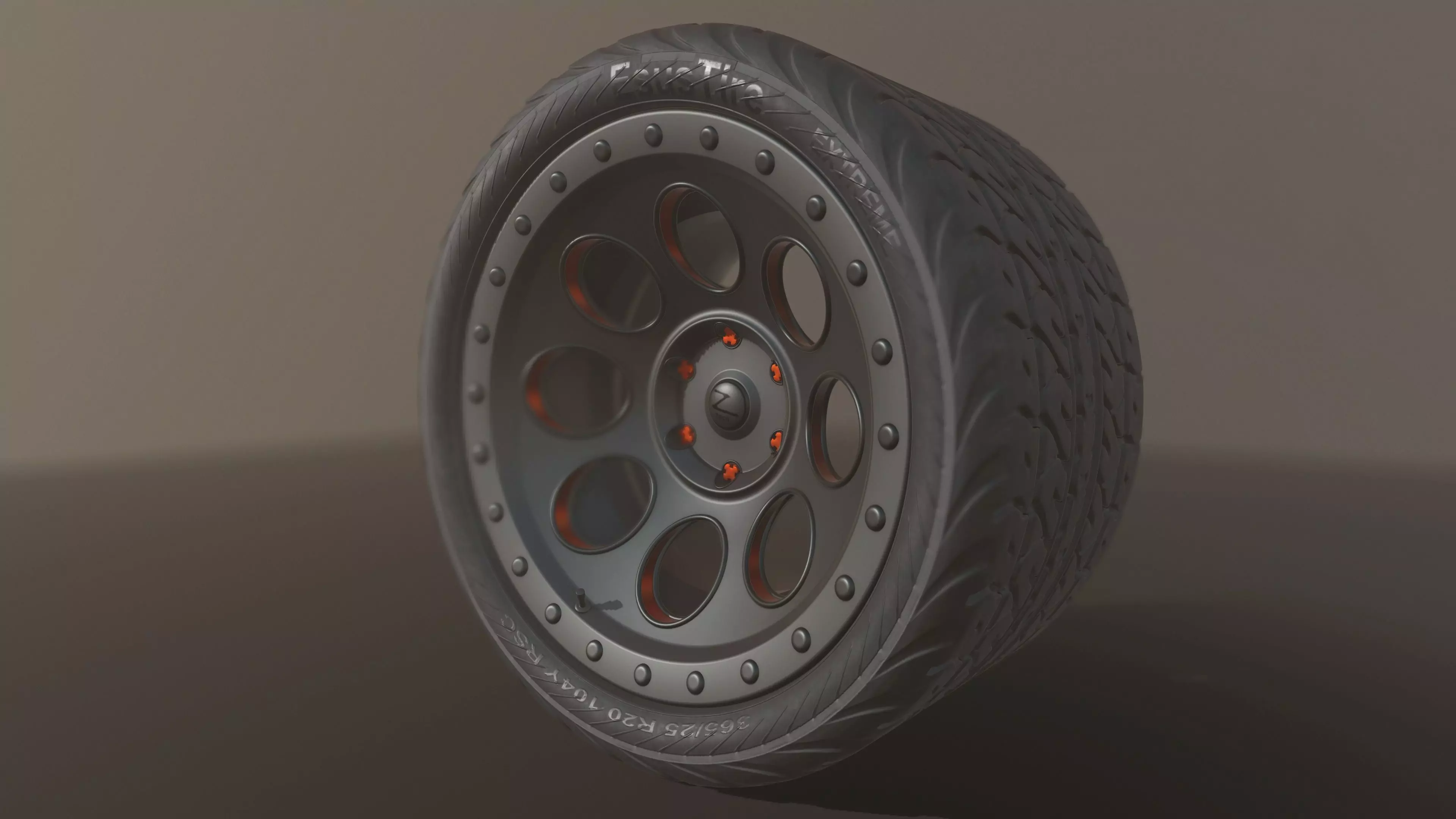Wheel for sport cars Free low-poly 3D model