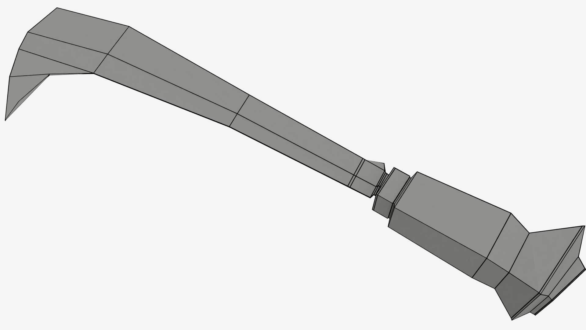 Koyta Sickle Low-poly 3D model_11