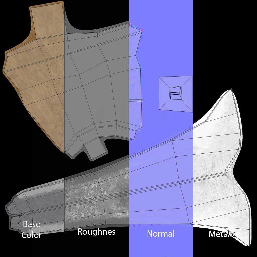 Koyta Sickle Low-poly 3D model_22