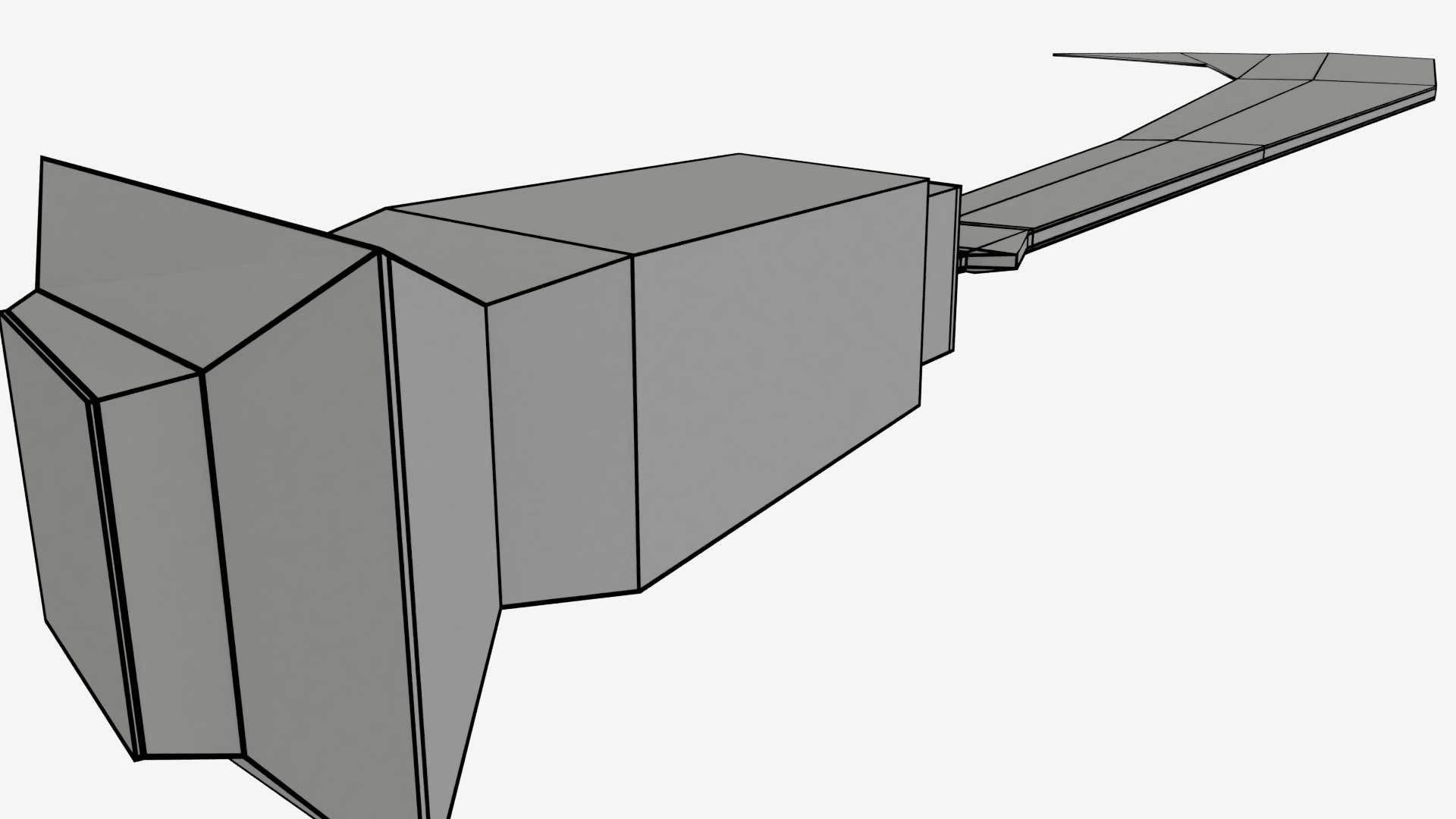 Koyta Sickle Low-poly 3D model_10