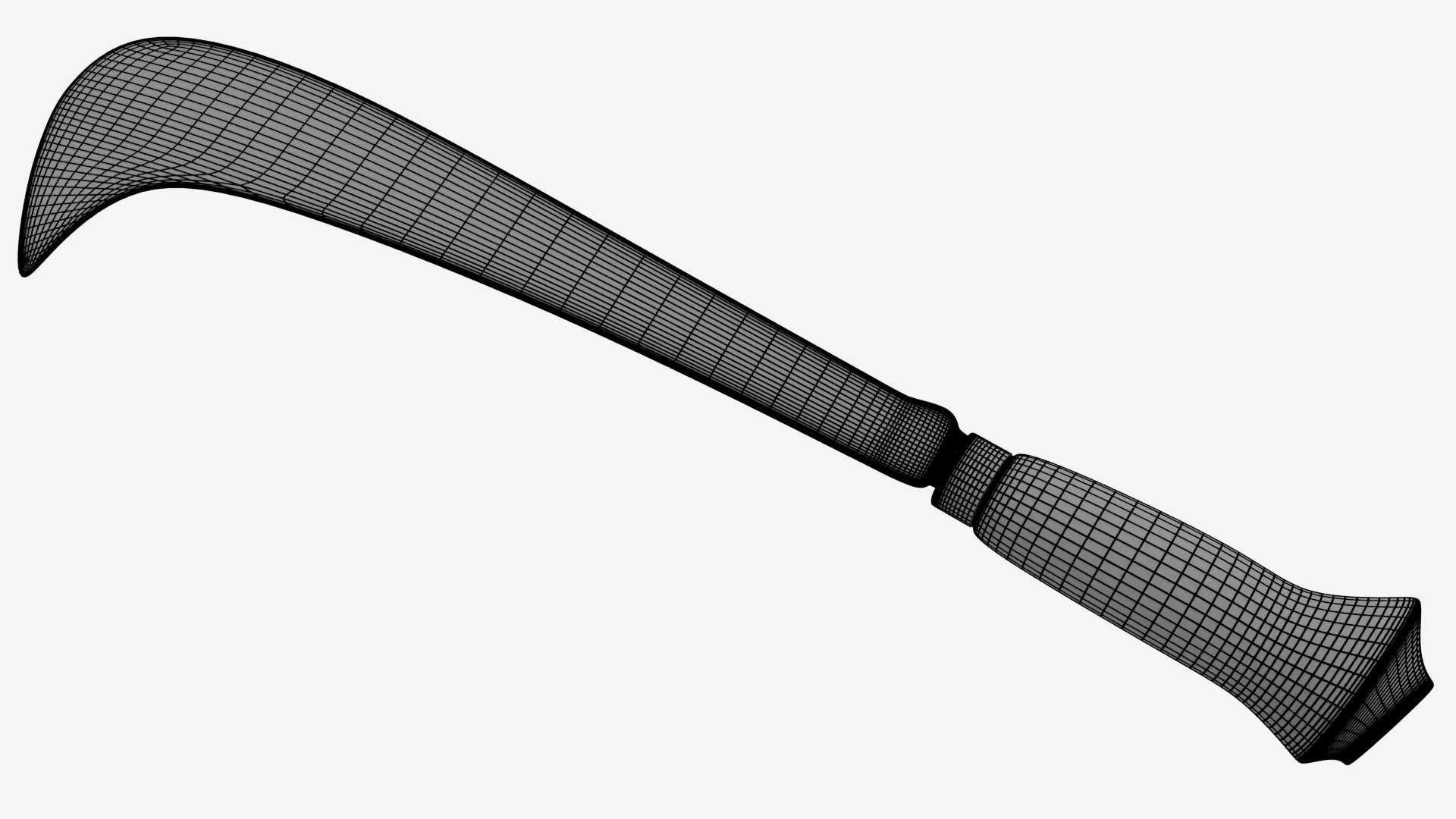 Koyta Sickle Low-poly 3D model_15