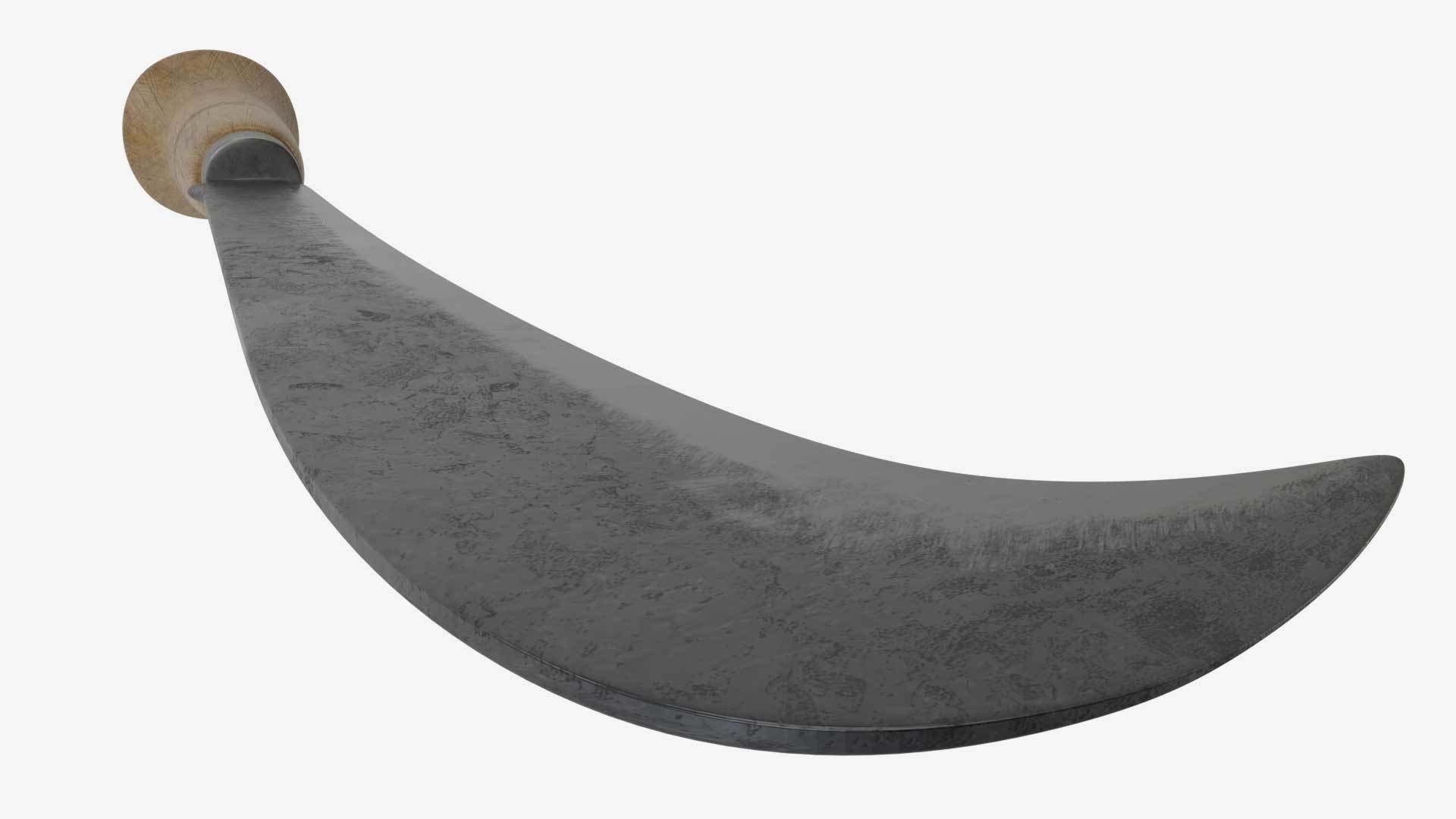 Koyta Sickle Low-poly 3D model_4