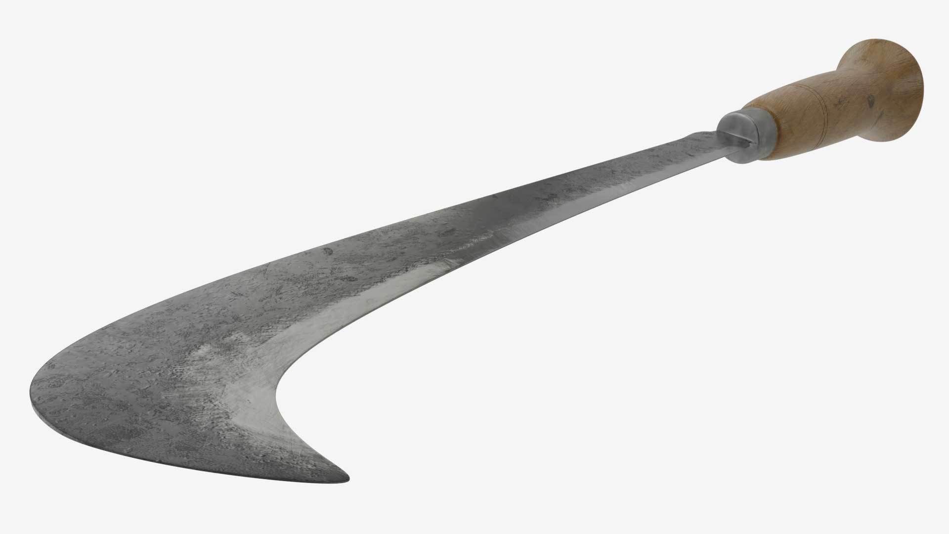 Koyta Sickle Low-poly 3D model_3