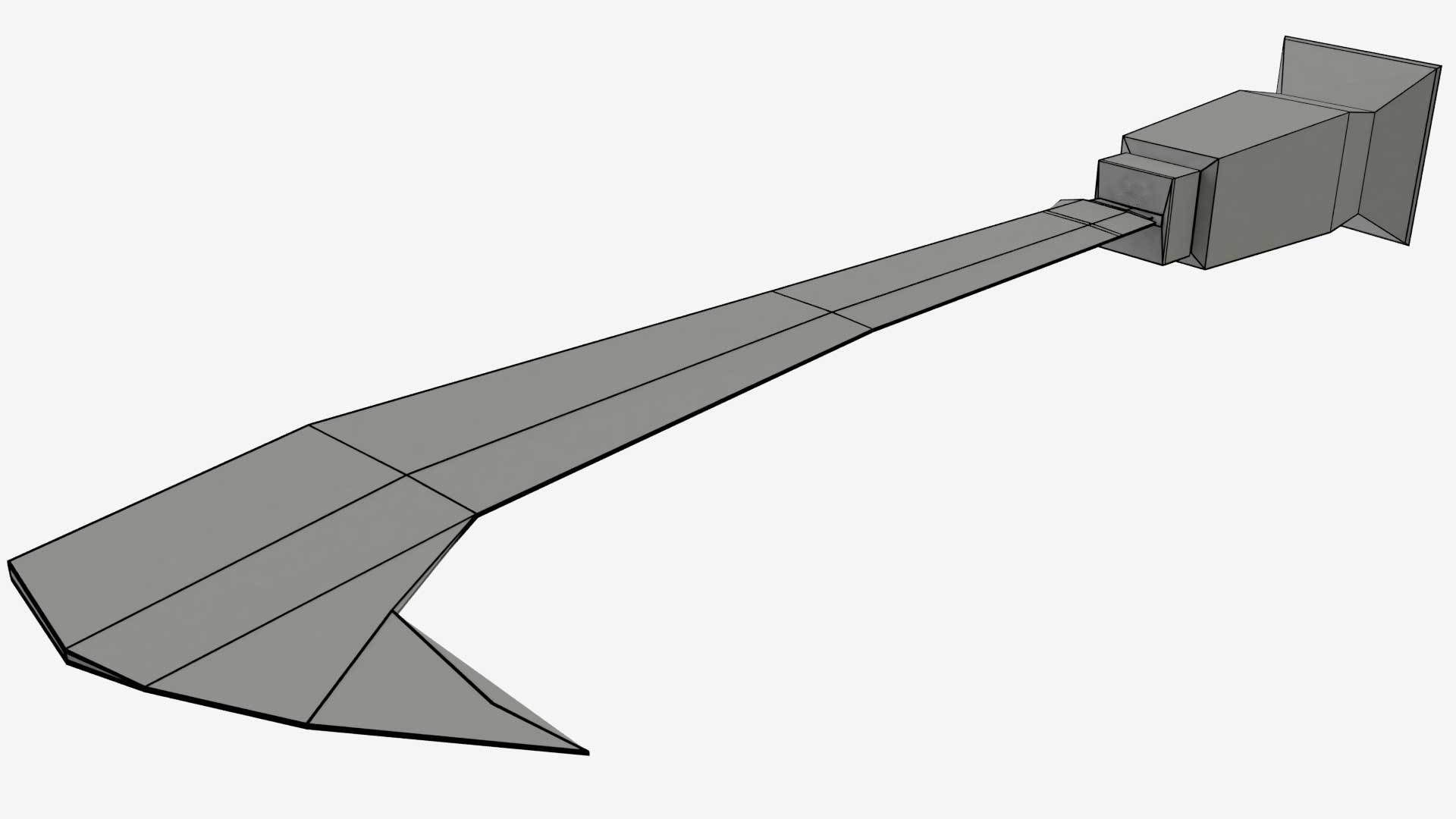 Koyta Sickle Low-poly 3D model_8