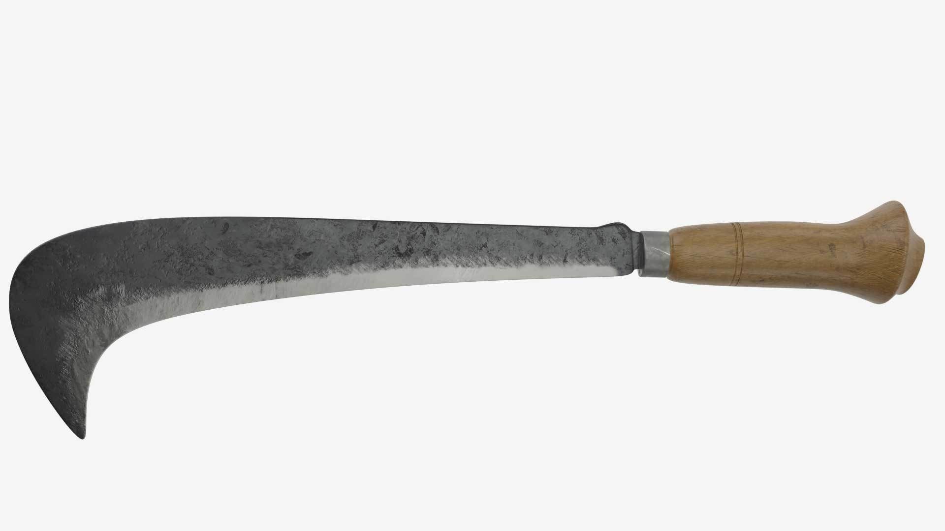 Koyta Sickle Low-poly 3D model_2