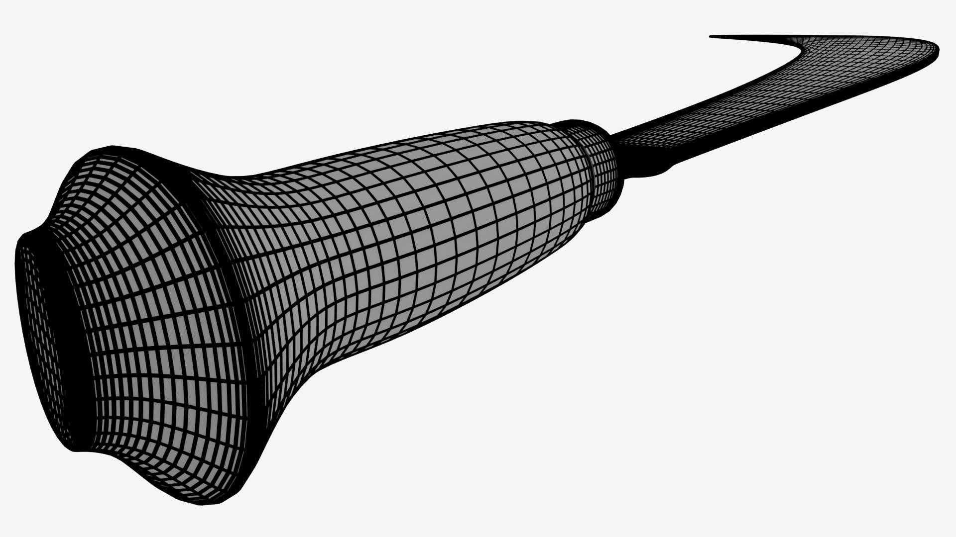 Koyta Sickle Low-poly 3D model_19