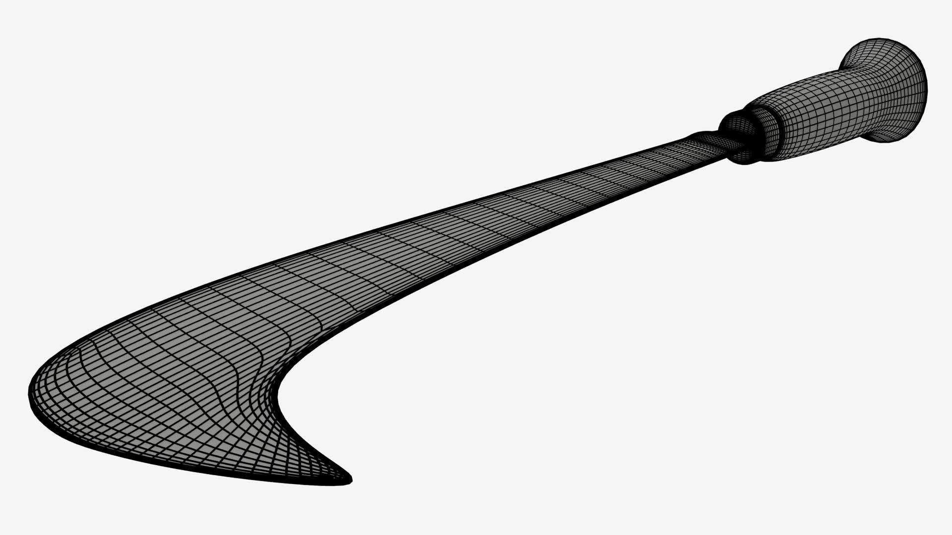 Koyta Sickle Low-poly 3D model_17
