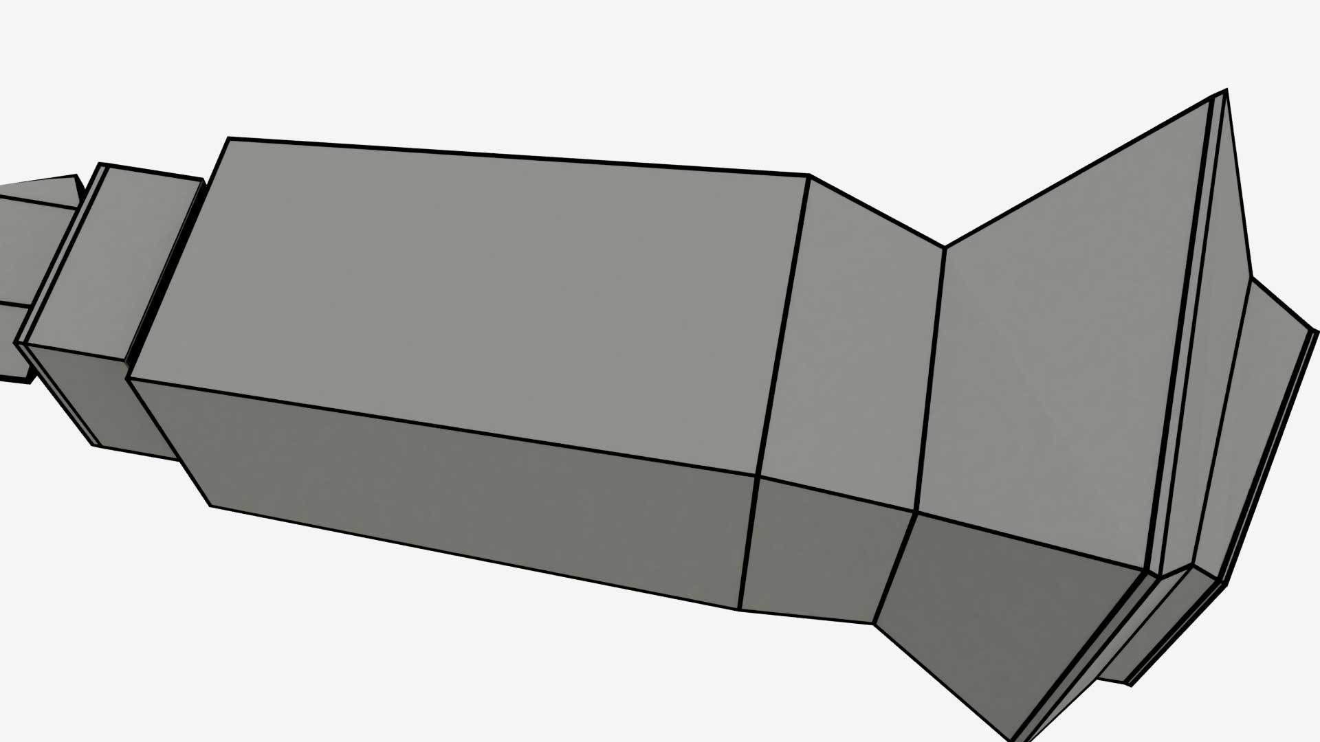 Koyta Sickle Low-poly 3D model_12